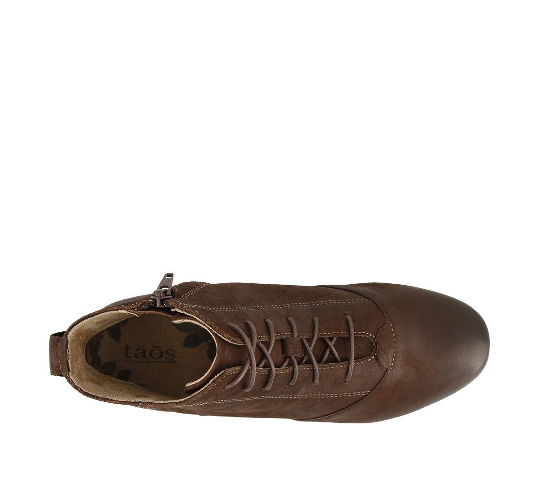 Taos Footwear Women's Impulse Chocolate Oiled Boot 6 B (M) US