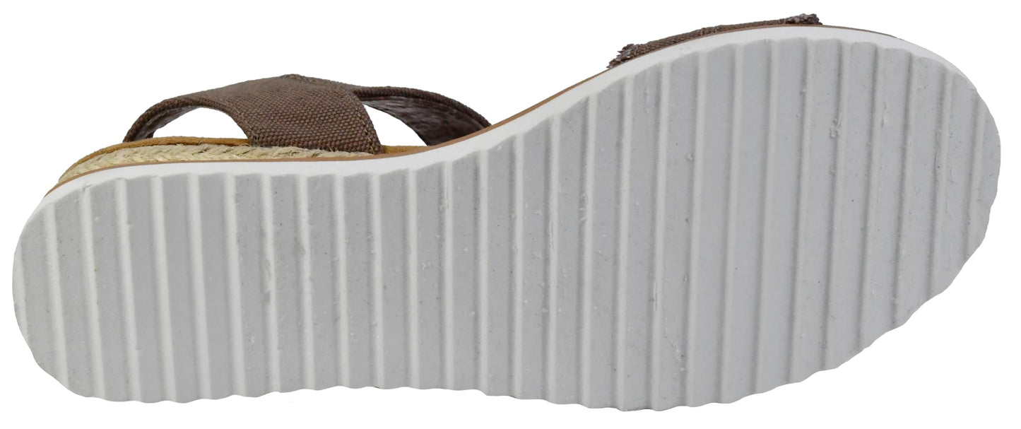 Skechers Women's Desert Kiss-Adobe Princess Sandal, Mocha, 7 M US