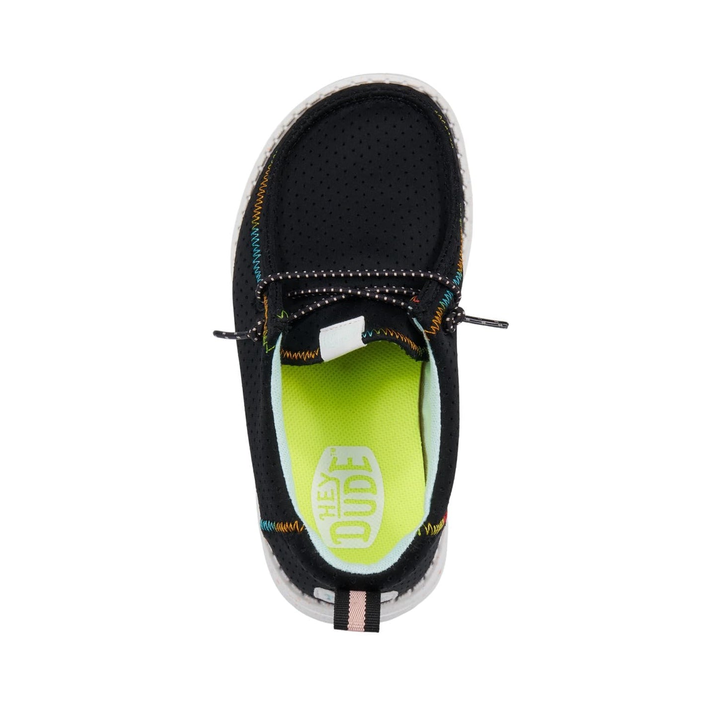 HEYDUDE Baby Girl's Wendy Perf Neoprene (Toddler) Black 8 Toddler M