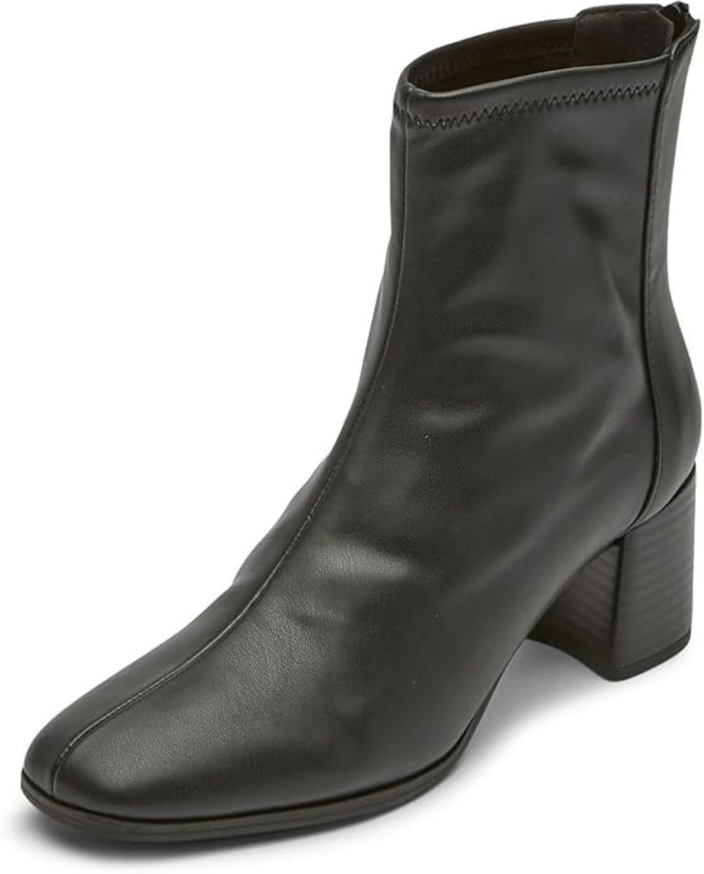 Rockport Women's Violetta Stretch Boot, Black Synthetic, 5.5 M