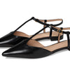 Cole Haan Women's Marlah T-Strap Ballet Flats, Black Box Leather, 11-B US