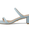 Stuart Weitzman Aleena 50 Block Slide Heels for Women - Leather Upper and Lining, Sleek Straps Design, and Rubber Outsole Light 7 B