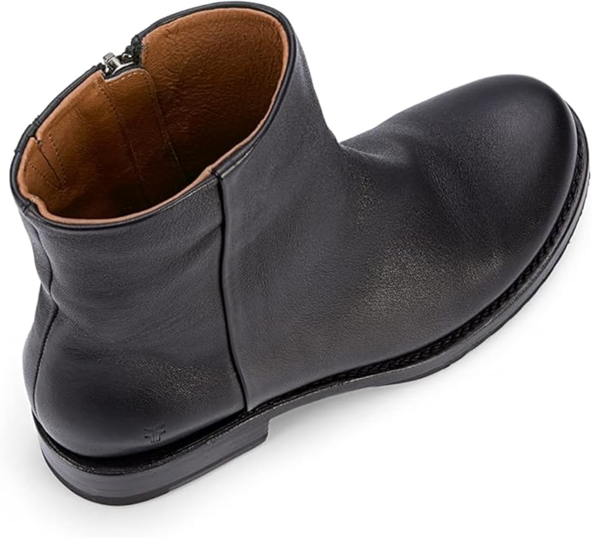 Frye Veronica Inside Zip Booties for Women - Premium Leather, Goodyear Welt, Leather Lining, Rubber Sole - 6' Shaft Height, Black (Pallio) - 7 M