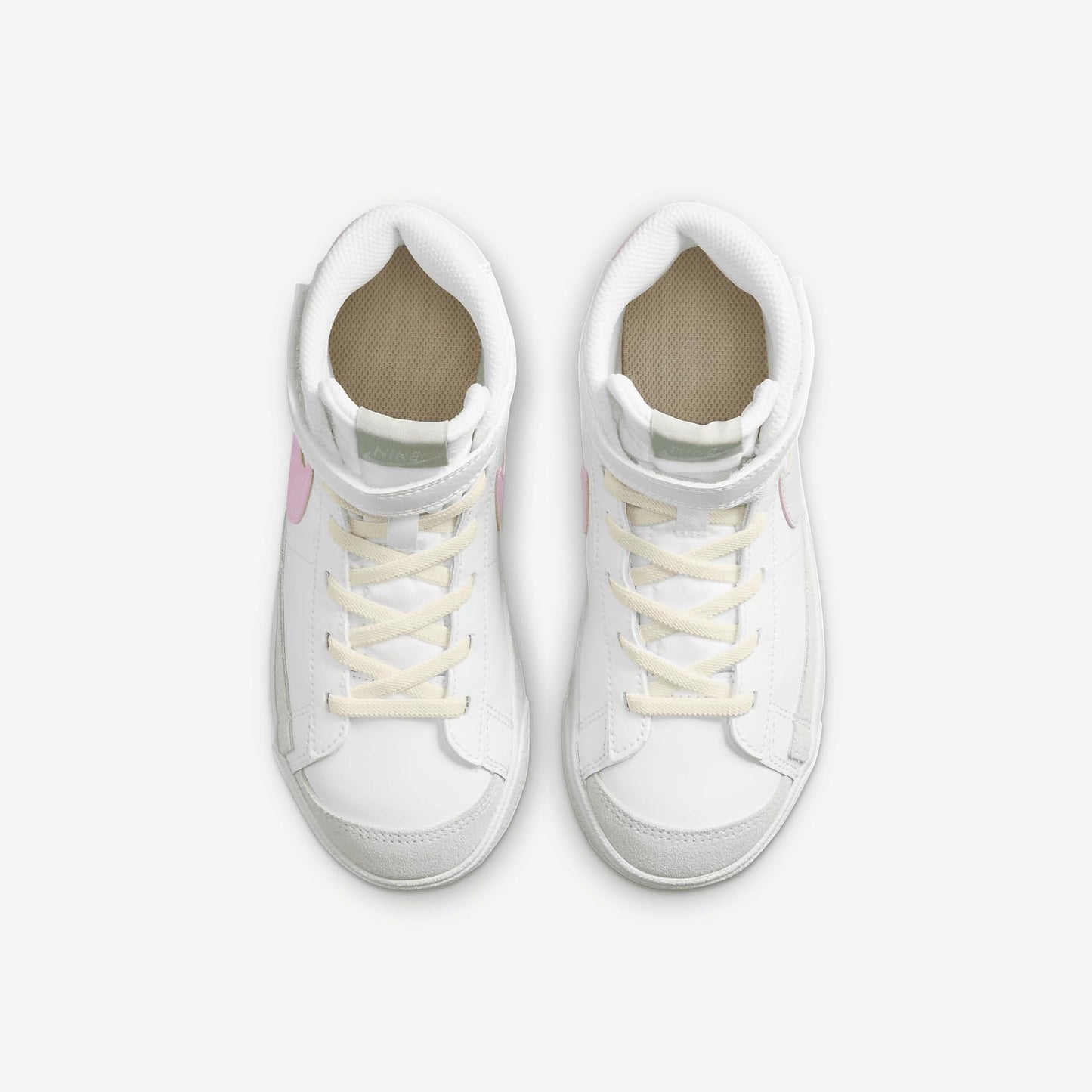 Nike Blazer Mid '77 Little Kids' Shoes (DA4087-106, Summit White/Coconut Milk) Size 2.5