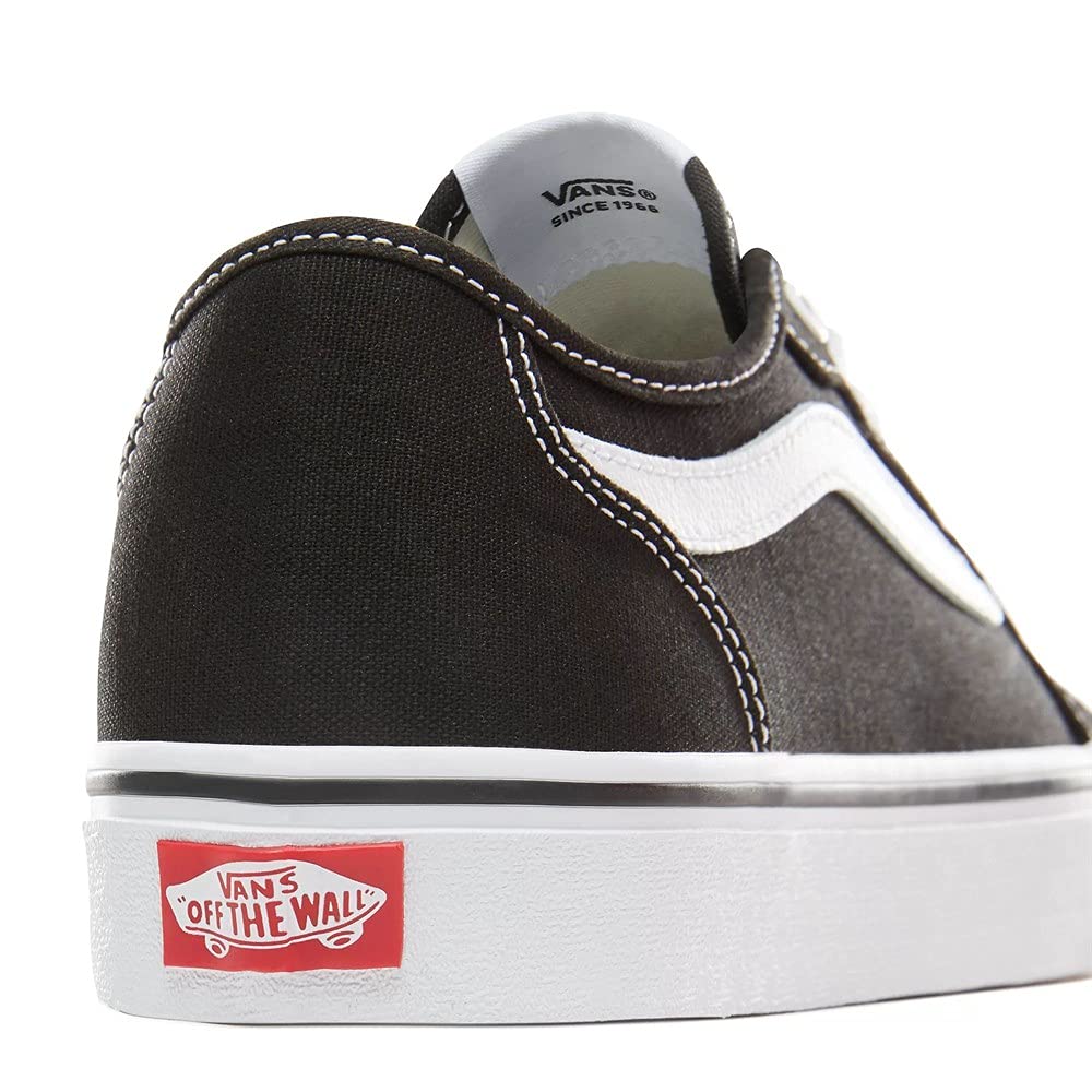 Vans Atwood Deluxe, Men Skateboarding Shoes, Canvas Black White, 43