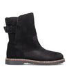 Shearling Suede Leather Black Birkenstock Uppsala