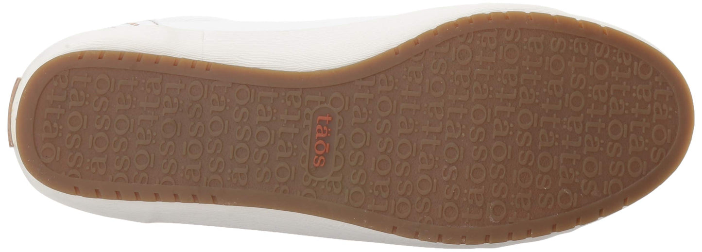 Taos Star Women's Sneaker - Iconic Style with Canvas Design for Everyday Adventures - Custom Fit Lacing and Removable Footbed with Arch Support for All Day Comfort White 6.5 W US
