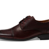 Florsheim Jackson Cap Toe Oxford Formal Shoe for Men - Leather Upper with Man-Made Lining, Snipped Toe, and Blind Eyelets Burgundy 9.5 M (D)