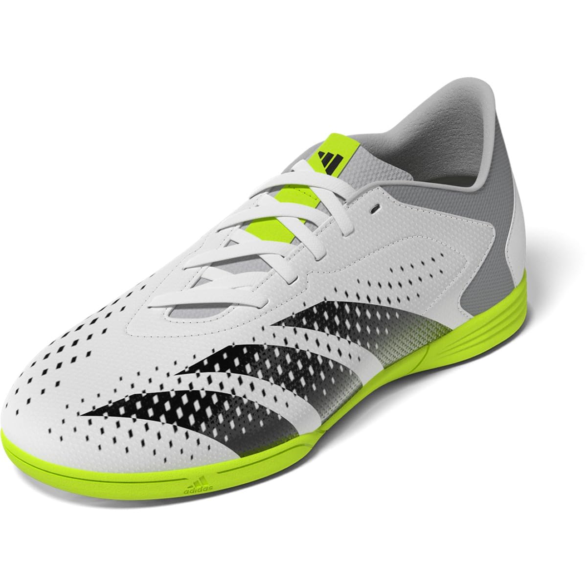 adidas Soccer Predator Accuracy.4 Indoor Sala (Little Kid/Big Kid) Footwear White/Core Black/Lucid Lemon 3.5 Big Kid M