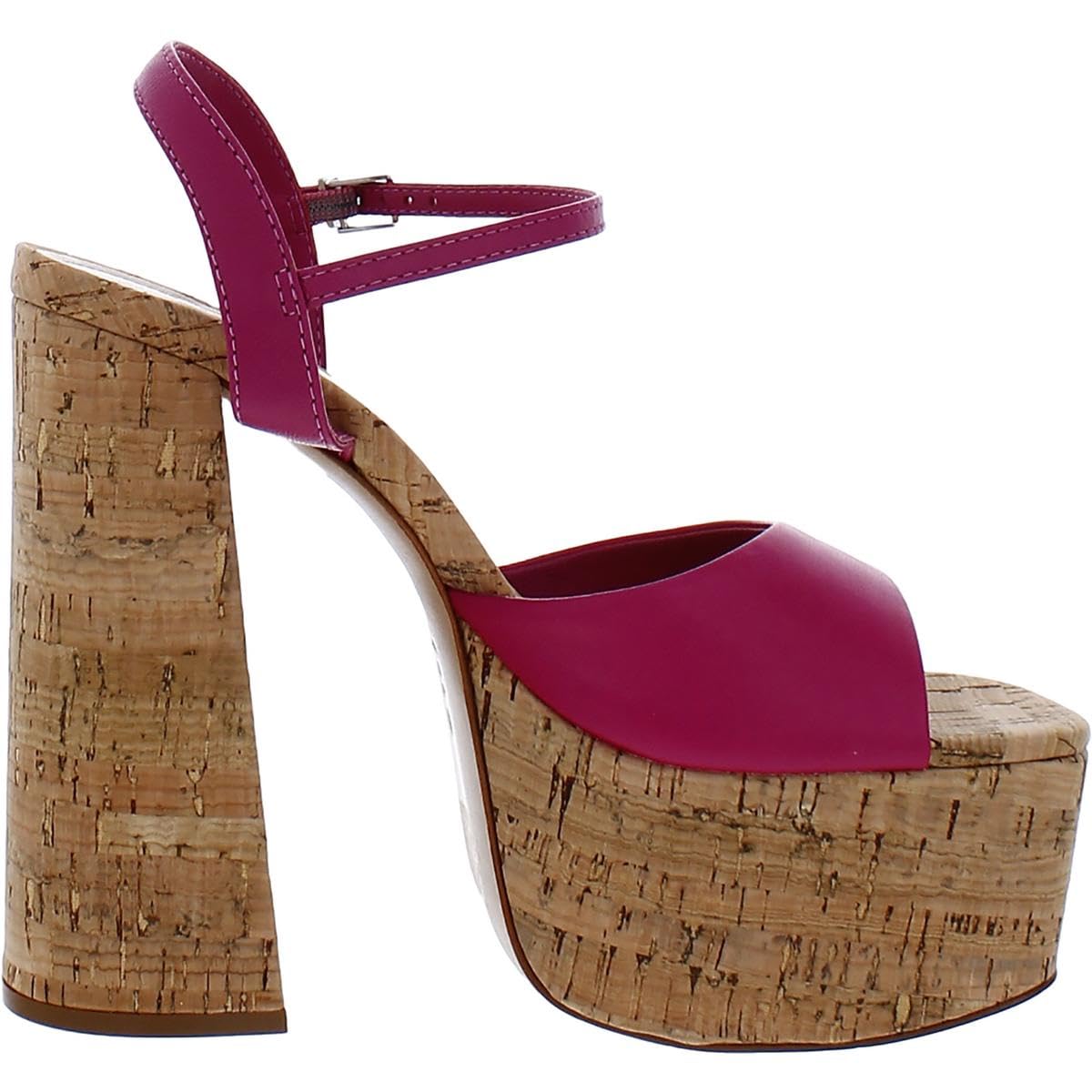 Schutz Women's Glayce Sandal, Hot Pink, 8