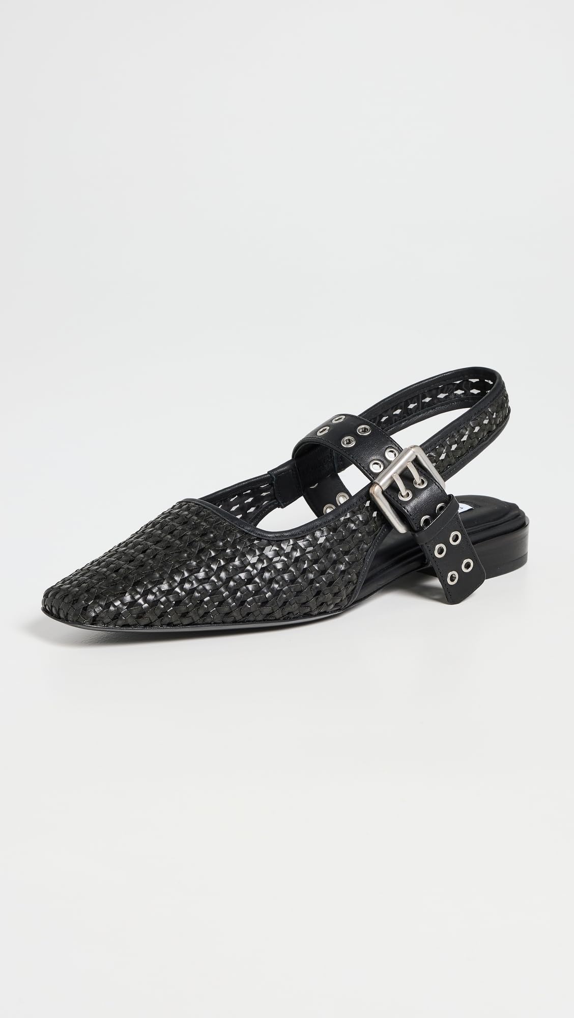 rag & bone Women's Astra Slingback Flats, Black, 6 Medium US
