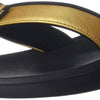 Nike Women's Bella Kai Flip Flops (Black/Metallic Gold) Size 8