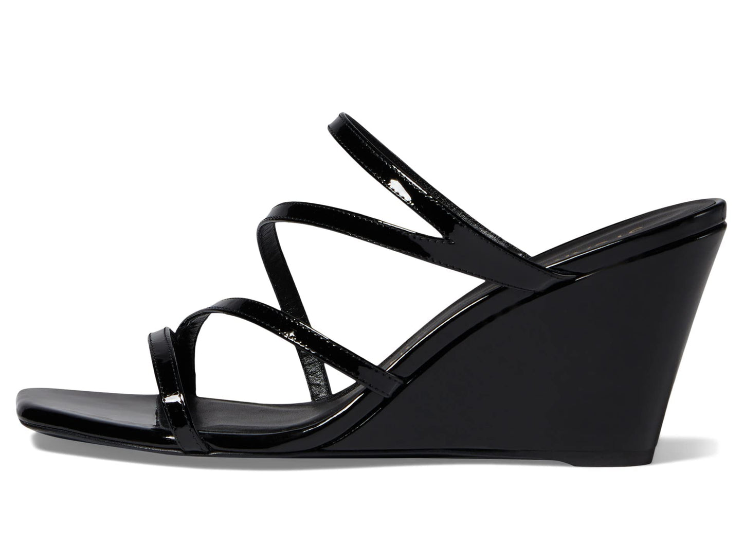 Stuart Weitzman Strapeze 85 Wedge Black 8.5 B