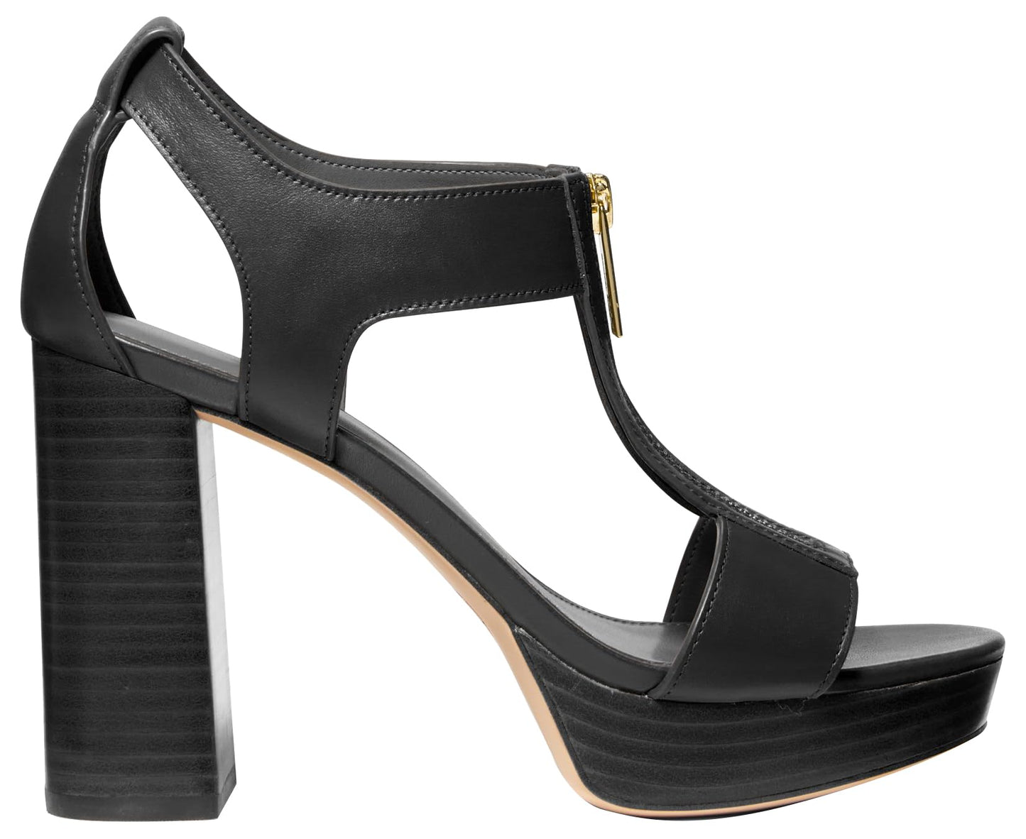 Michael Kors Women's Berkley Mid Sandal, Black, 6