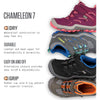 Merrell Boy's Chameleon 7 Access Mid A/C WTRPF Shoe, gunsmoke, 1 Medium US Little Kid
