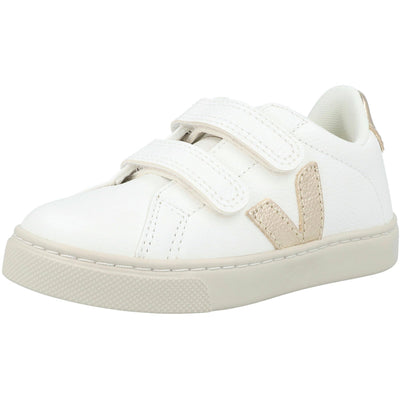 VEJA Kids Small Esplar (Toddler) Sneaker, Extra/White/Platine, 8.5 US Unisex