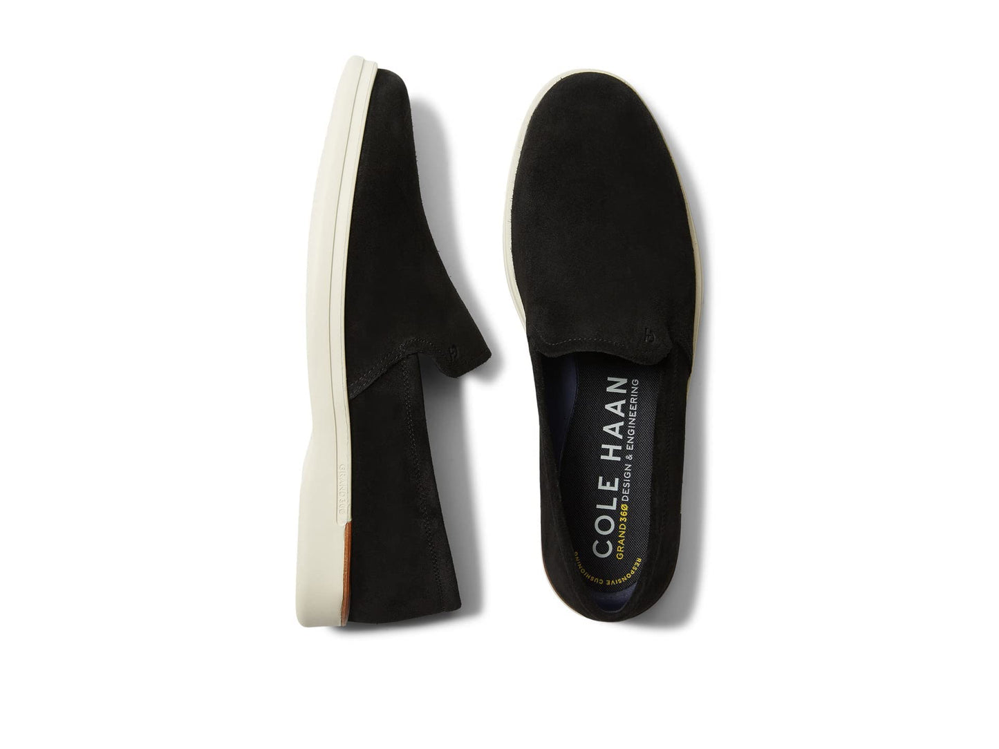 Cole Haan Grand Ambition Slip-On Loafer Black Suede 10.5 D (M)