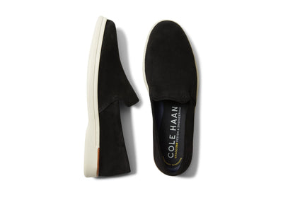 Cole Haan Grand Ambition Slip-On Loafer Black Suede 9.5 D (M)