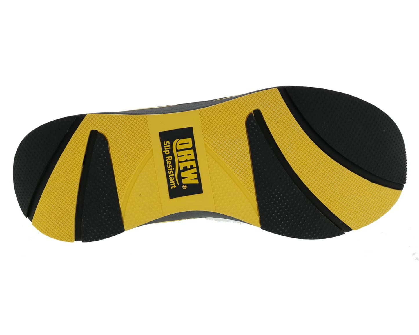 Drew Player Mens Slip Resistant Athletic Shoe, Black/Yellow Combo,11 Wide (2E)