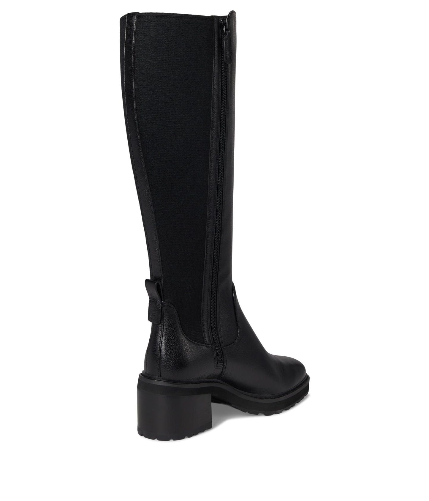 Cole Haan Womens Gema Tall Lug Boot, Black Leather Wp, 6-B US