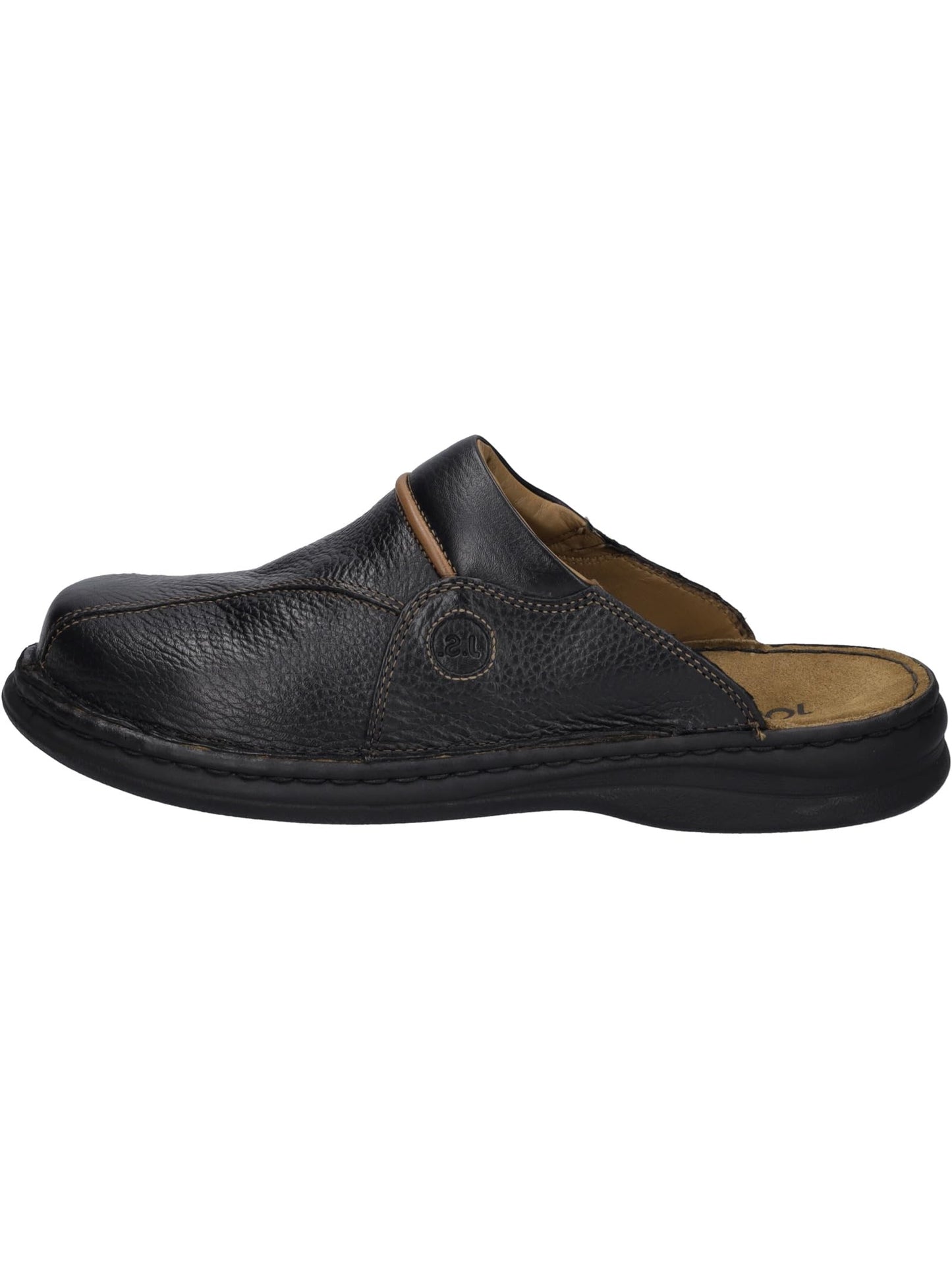 Josef Seibel Men's Klaus Leather Mule, Black Black Cognac 26611, 42
