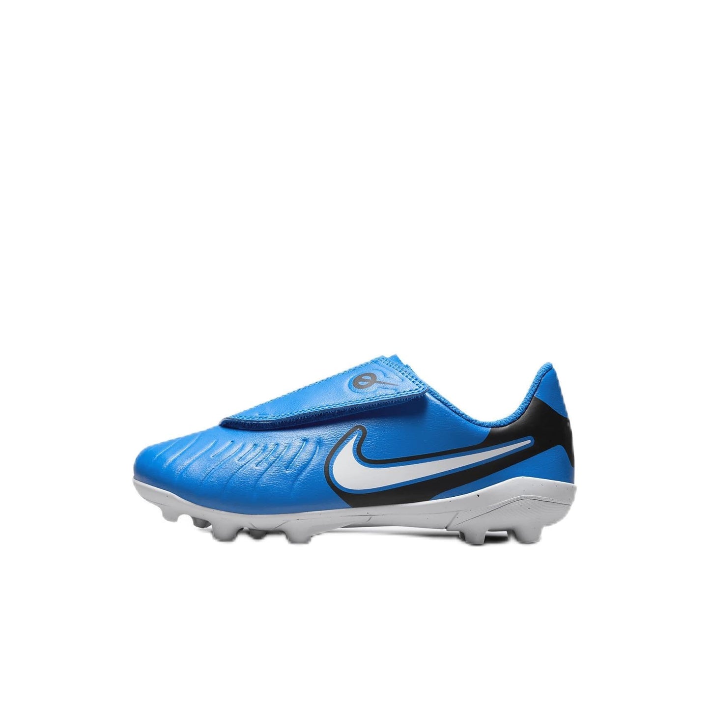 Nike Jr. Tiempo Legend 10 Club Little Kids' Multi-Ground Low Top Soccer Cleats (DV4356-400, Soar/White) Size 11