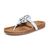 Tory Burch Women's Miller Cloud Sandals, Crisp Blue/Natural, 8 Medium US