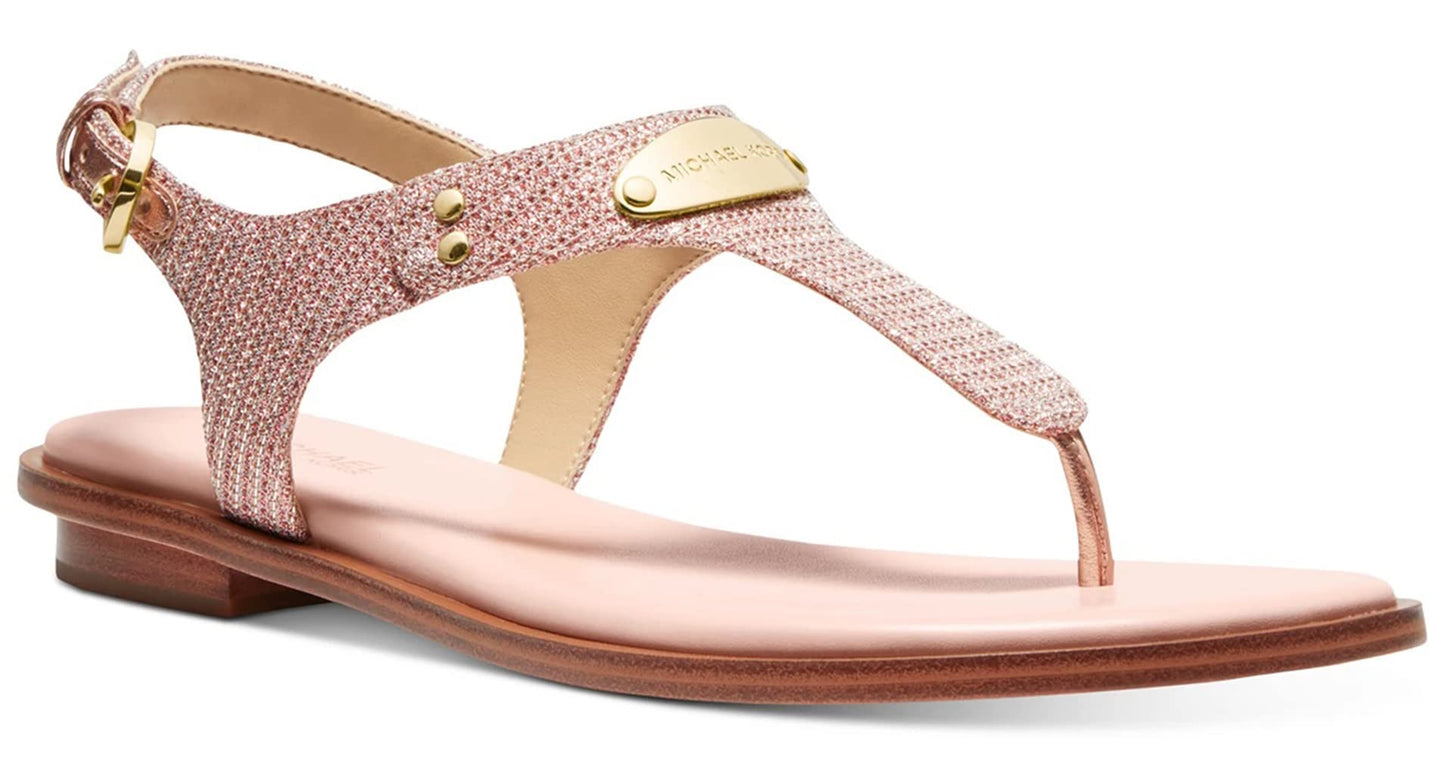 Michael Kors MK Plate Thong Rose Gold 2 9.5 M