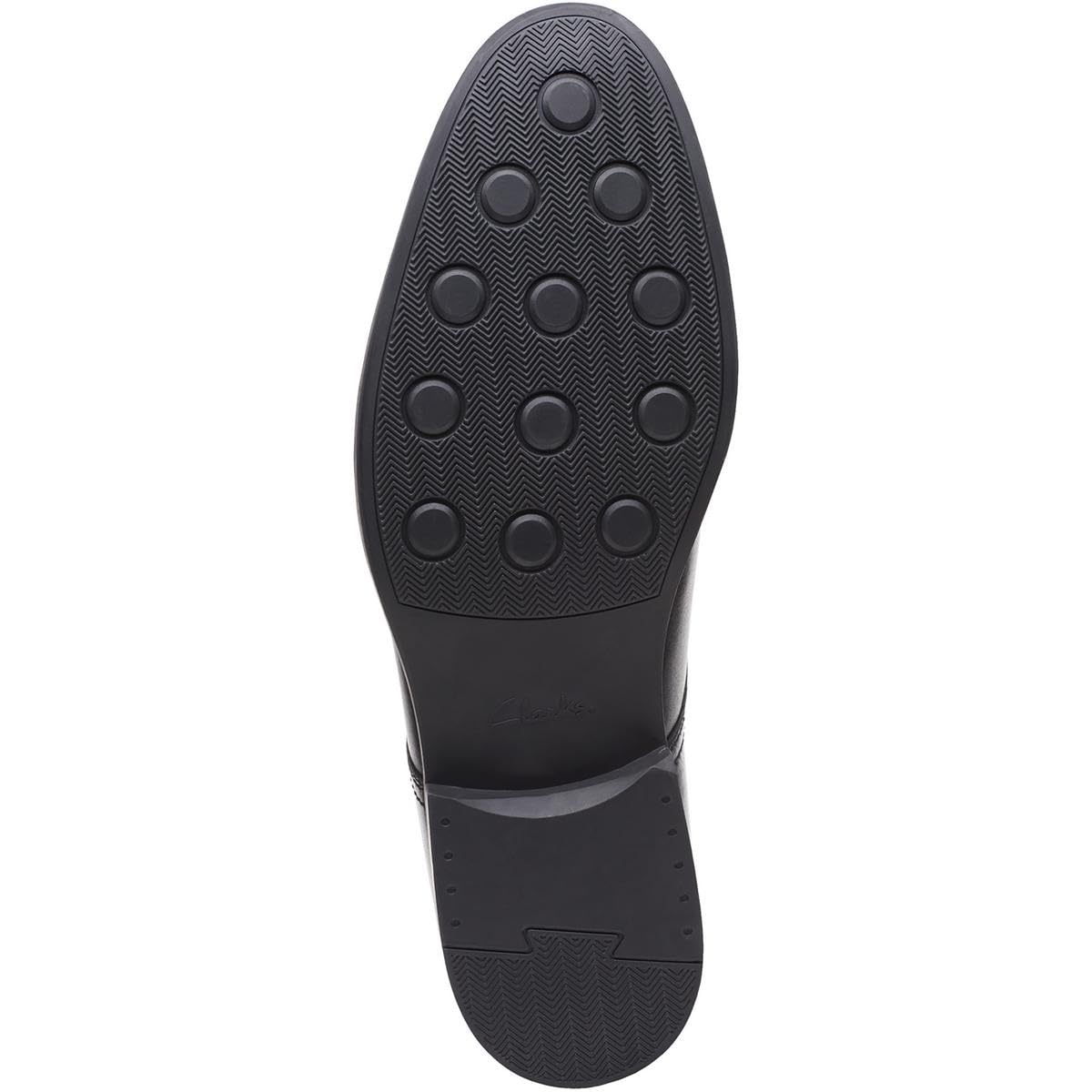 Clarks Men's Whiddon Step Loafer, Black Leather, 10 UK Wide