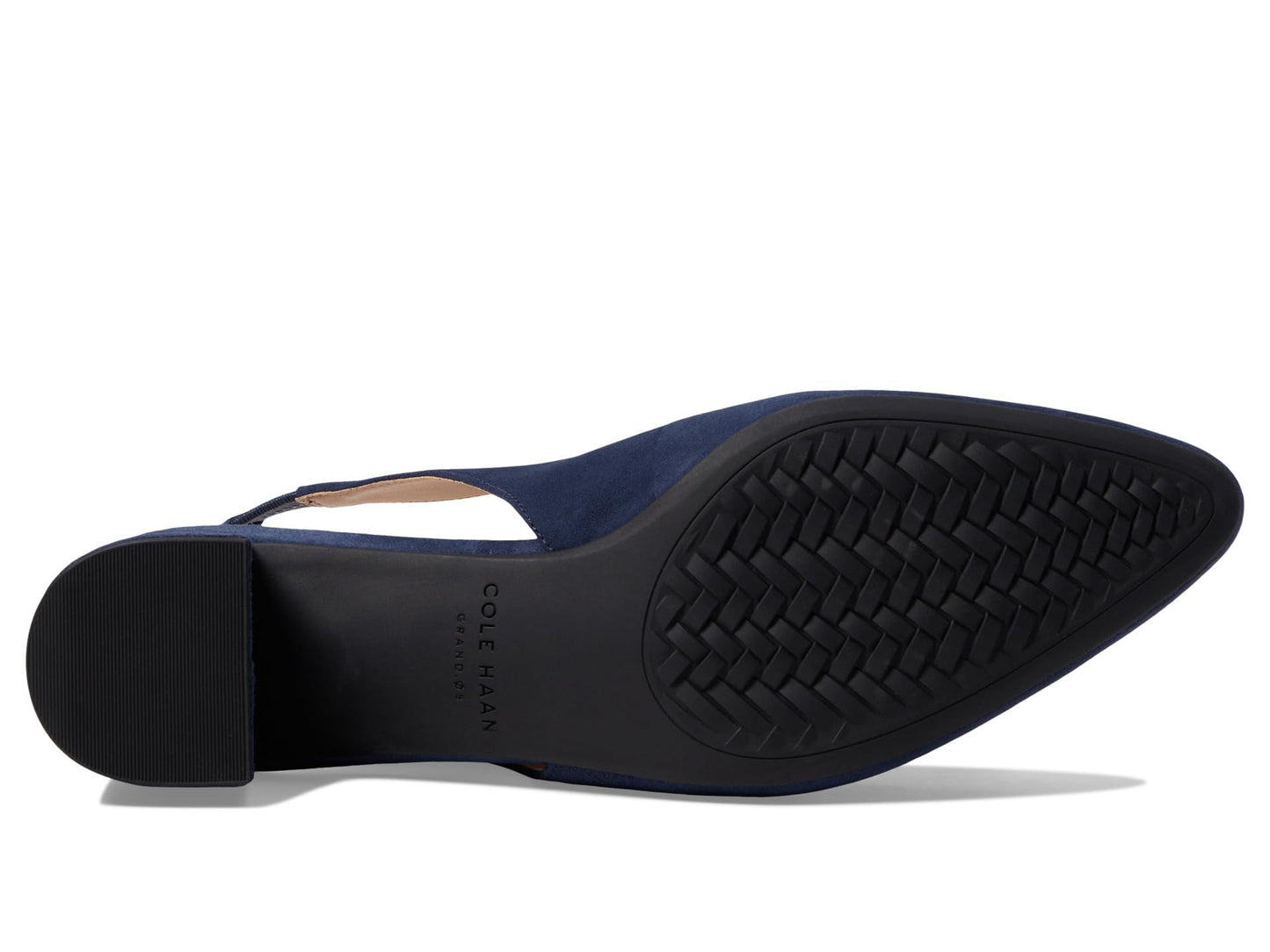 Cole Haan Women's The Go-to Slingback Pump 45 mm, Navy Blazer Suede, 9-B Us