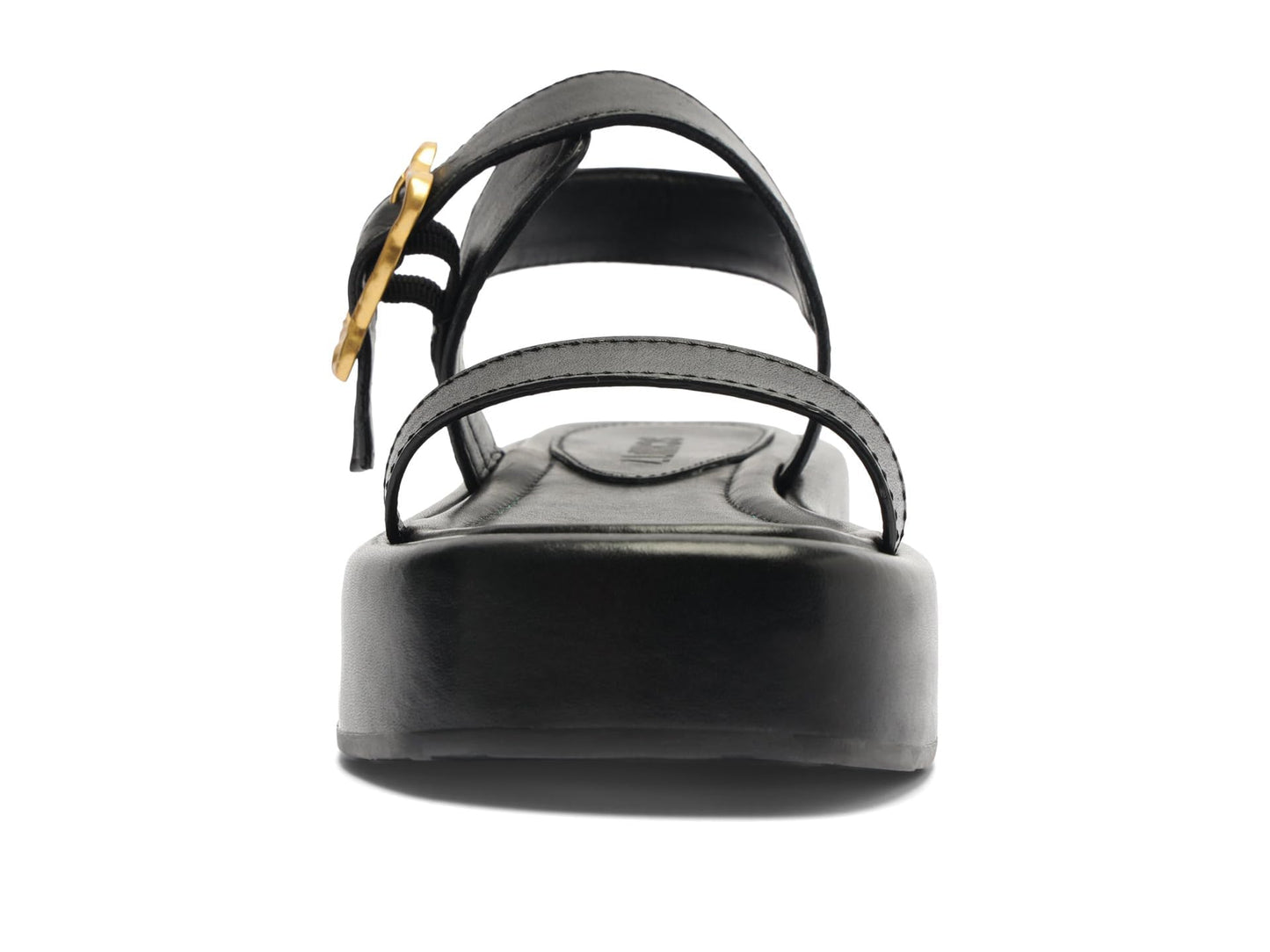 Schutz Women's Wavy Flatform Black 5.5 Medium
