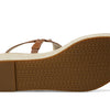 MICHAEL Michael Kors Casey Wedges for Women - Leather Upper - Synthetic Lining Insole and Outsole - Round Toe Luggage 7 M