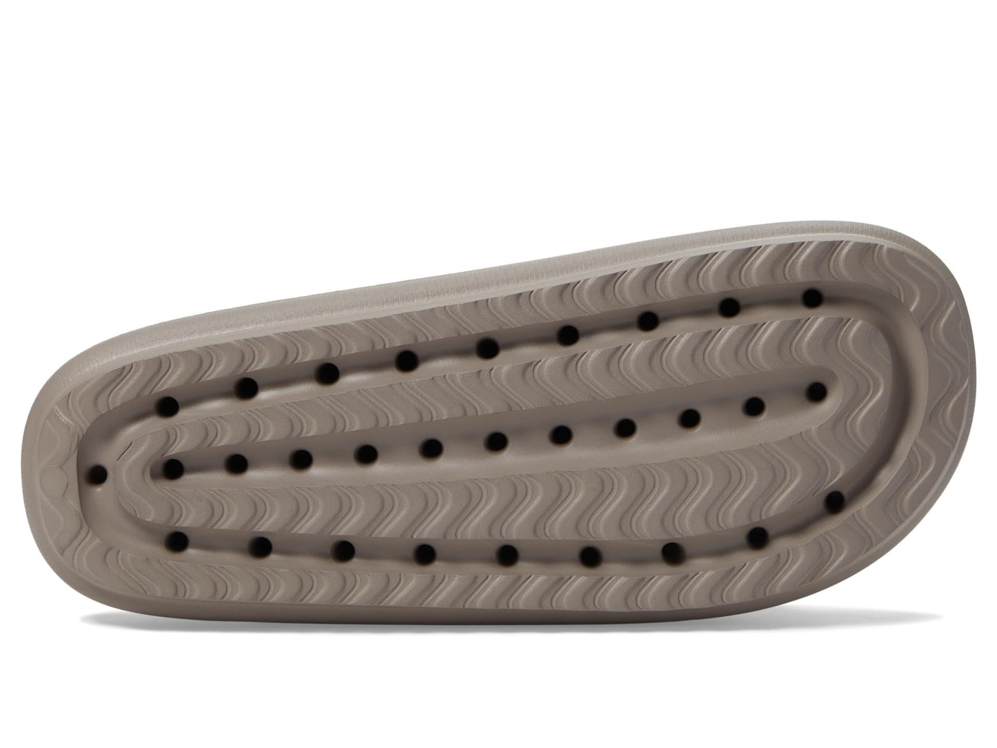 Skechers Women's Slide Sandal, Dark Taupe, 6
