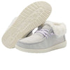Hey Dude Girl's Britt (Toddler/Little Kid/Big Kid) Fleece White 5 Big Kid M