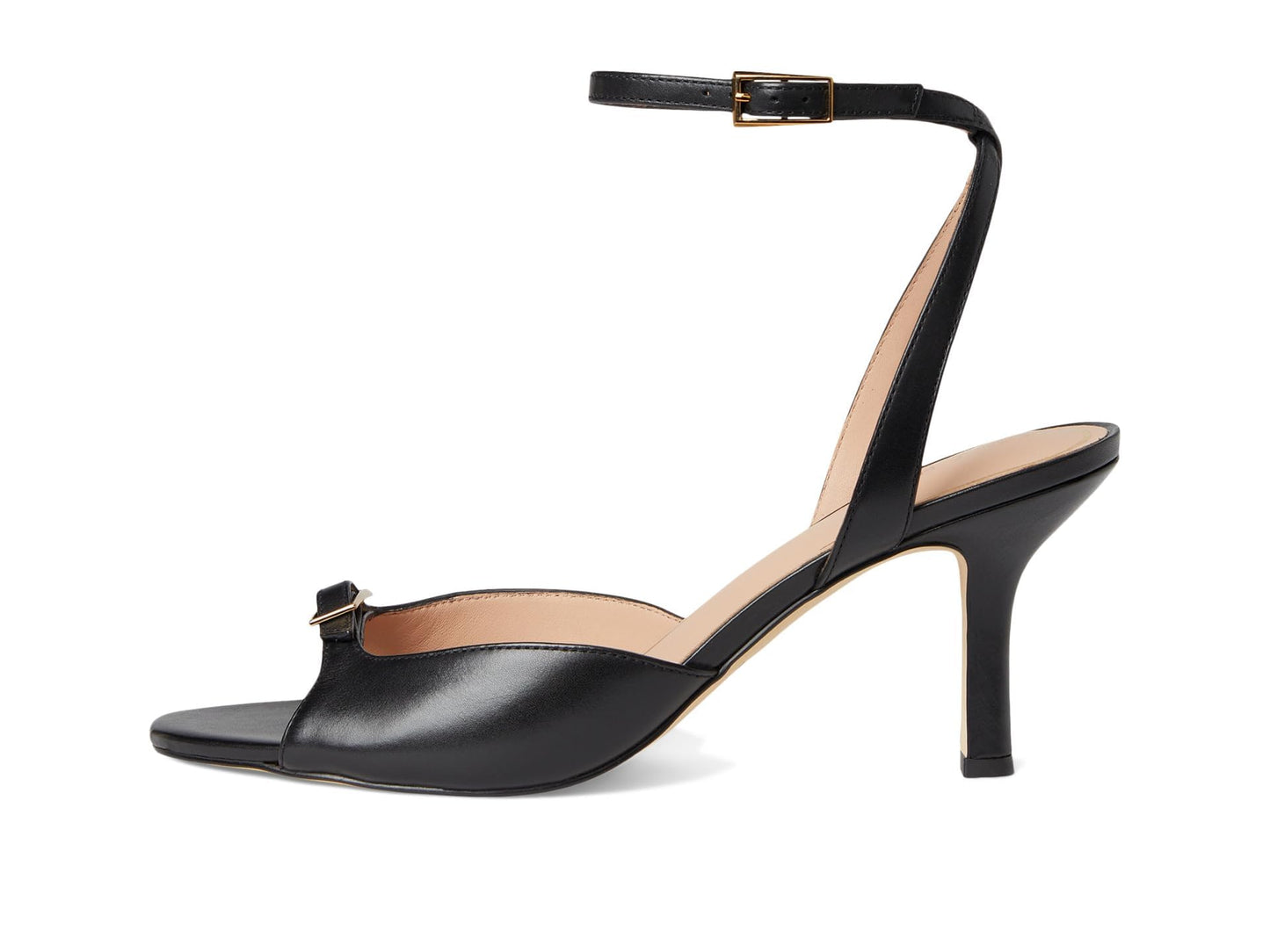 Cole Haan Women's Annalise Buckle Sandals, Black Leather, 7-B US