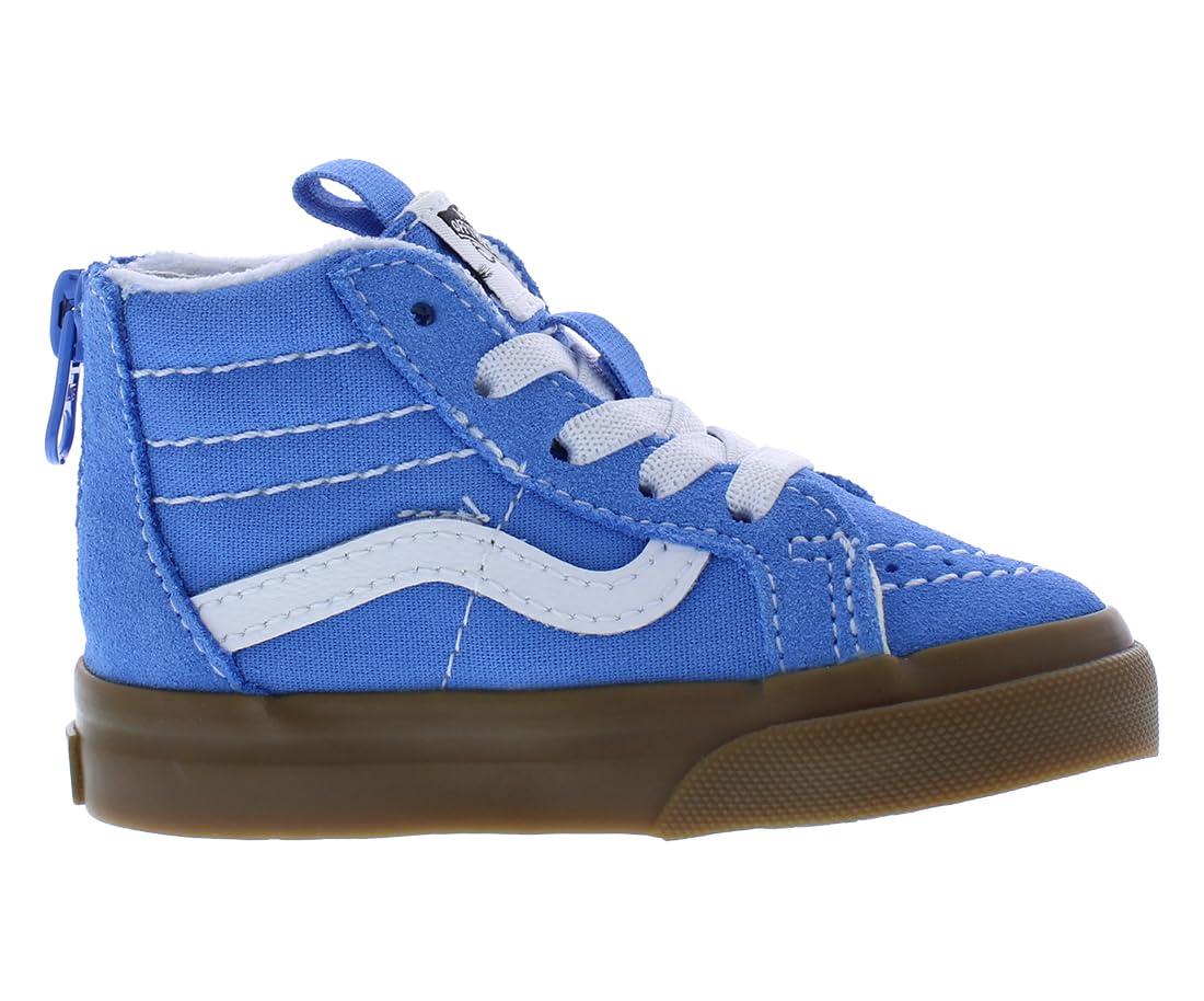 Vans Sk8 Hi Zip Infant/Toddler Shoes Size 7, Color: Gum Azure Blue-Blue
