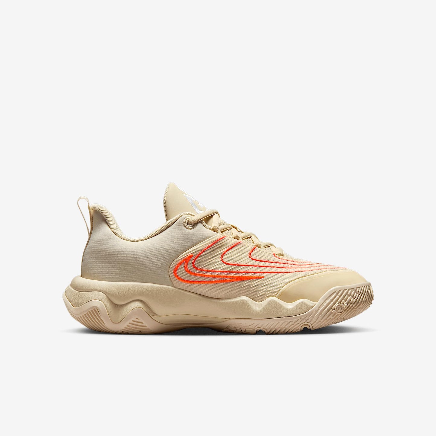 Giannis Immortality 4 Big Kids' Basketball Shoes (FZ6734-200, Light Khaki/Alabaster/Total Orange/White) Size 2.5