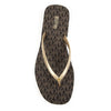 Michael Kors Jinx Flip-Flop Brown/Pale Gold 10 M