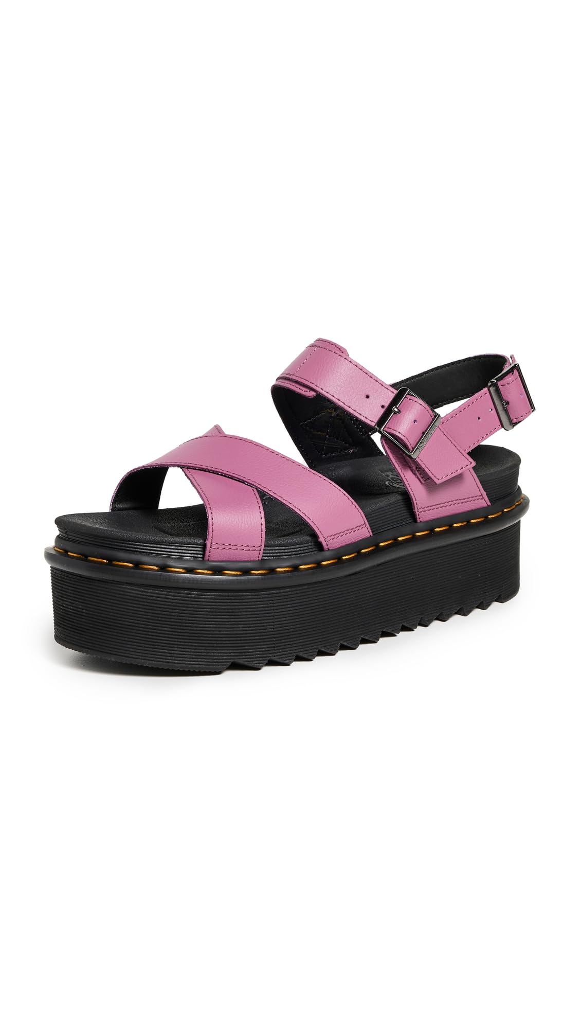 Dr. Martens Women's Voss II Quad Athena Sandals, Muted Purple, 5 US