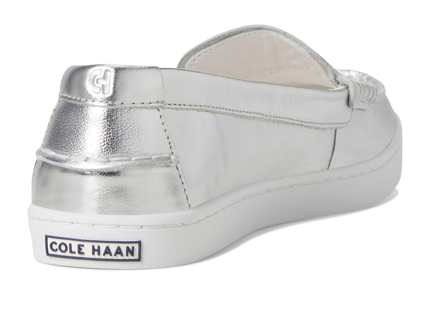 Cole Haan Women's Nantucket Penny Loafers, White PEBBLD LTR, 8.5