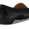 Marc Joseph New York Union Golf Loafers for Women – Leather Upper, Insole, Lining – Synthetic Outsole Black Grainy 11 M