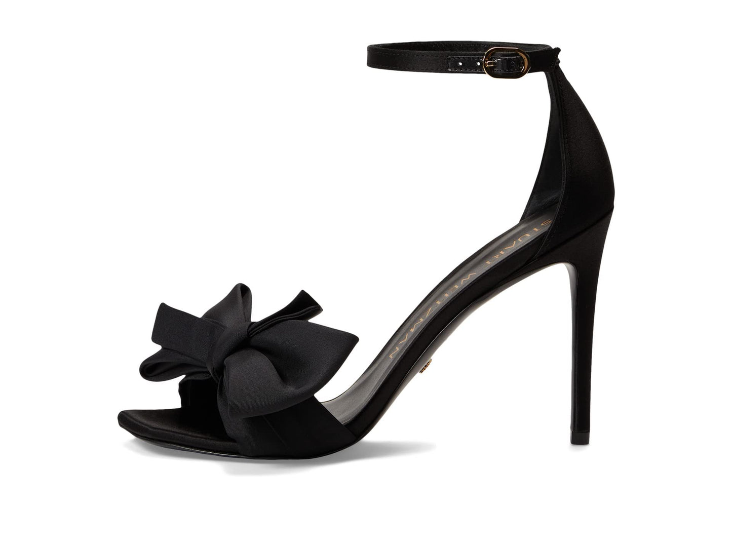 Stuart Weitzman Nudistcurve Loveknot 100 Sandal Black 9 B