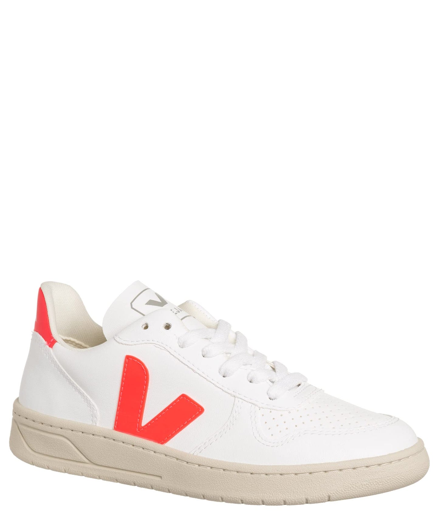 Veja Women V-10 Sneakers White - Rose Fluo 5 US