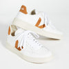 VEJA Women's V-12 Sneaker, Extra White/Camel, 10