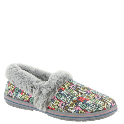Skechers womens Slipper, Gray Multi, 8.5 US