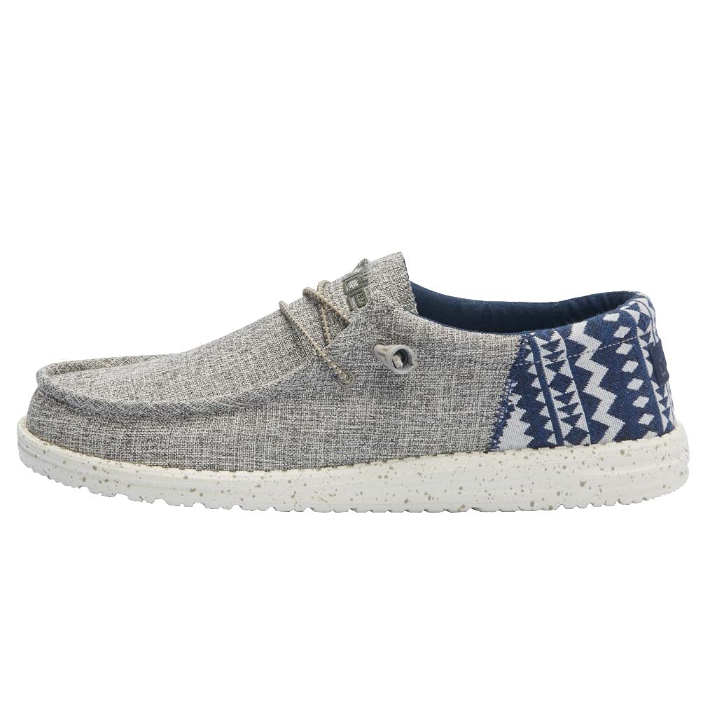 HEYDUDE Men's Wally Funk Desert Taupe Size 7 | Men’s Shoes | Men's Lace Up Loafers | Comfortable & Light-Weight