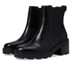 Madewell The Gwenda Platform Ankle Boots for Women in Leather - Man-Made Sole - Stacked Heel Design True Black 8 M
