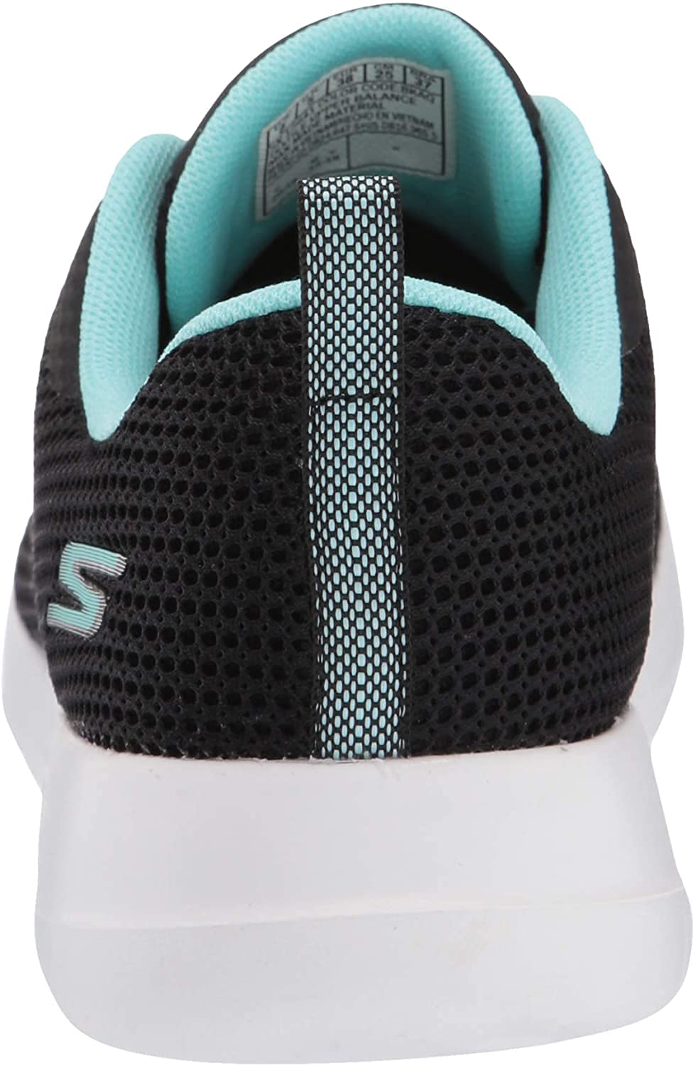 Skechers Women's Go Walk Joy Upturn, Black/Aqua, 5.5