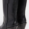 Tory Burch Women's Western Mid Boots 75mm, Perfect Black, 11 Medium US