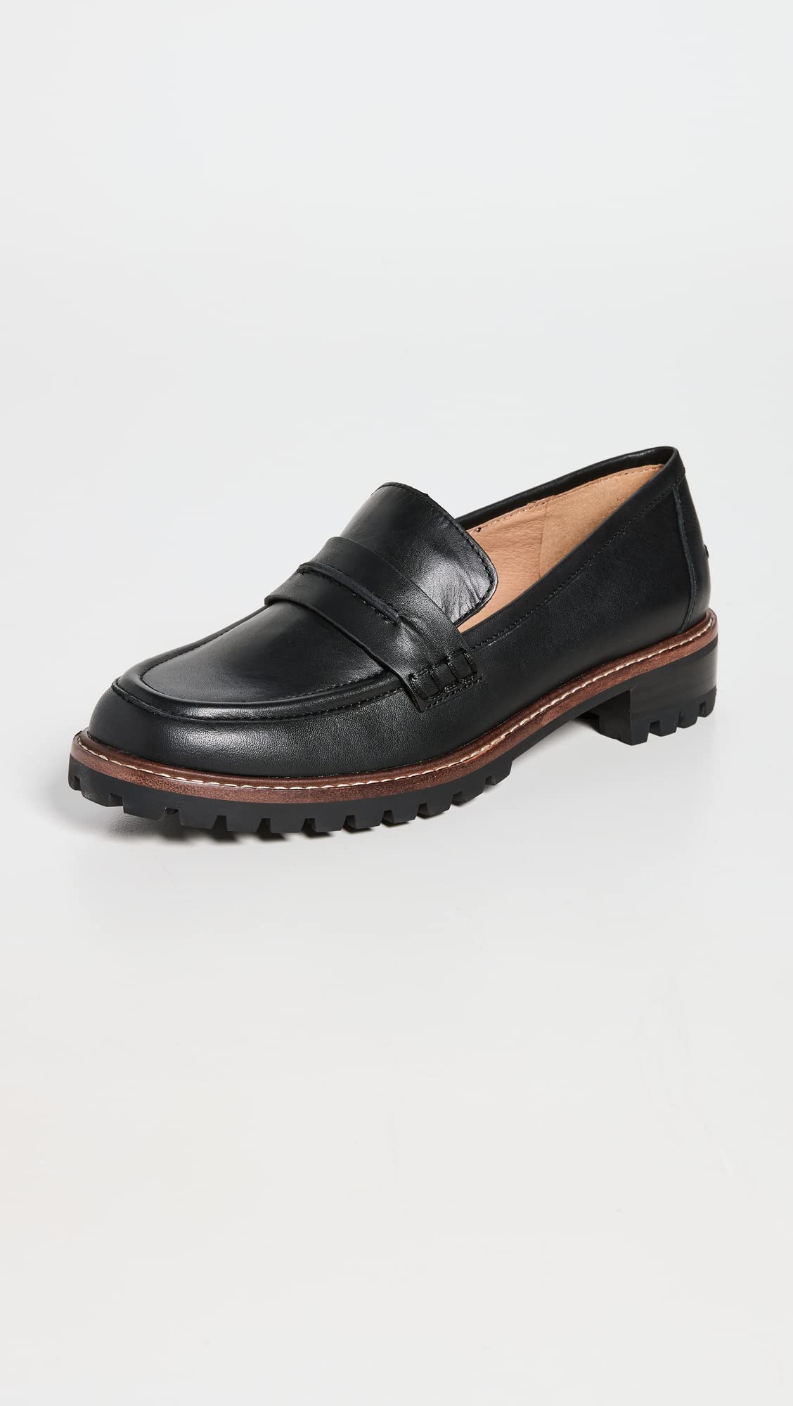 Madewell Women's The Corinne Lugsole Loafers, True Black, 11 Medium US